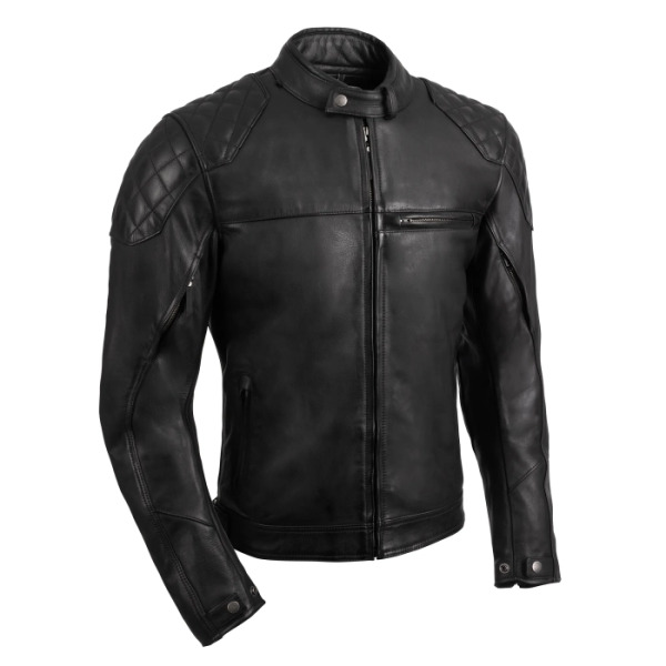 Oxford Oxford Route 73 3.0 Leather Men’s Jacket Black